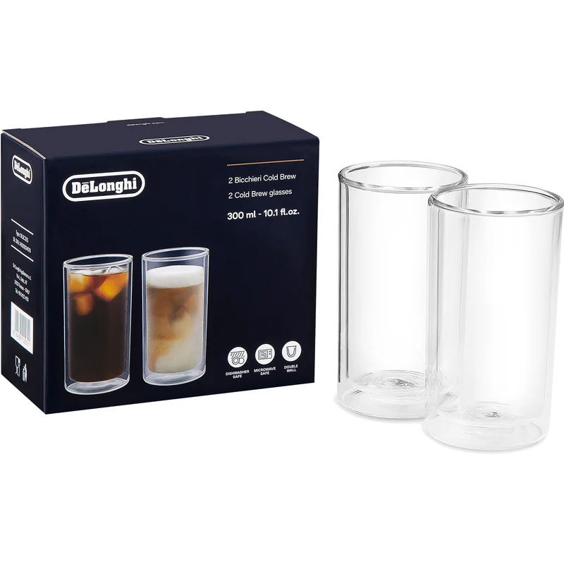 Delonghi Dobbeltvæggede Termoglas 300 ml, 2-pak - Klar | KitchenOne