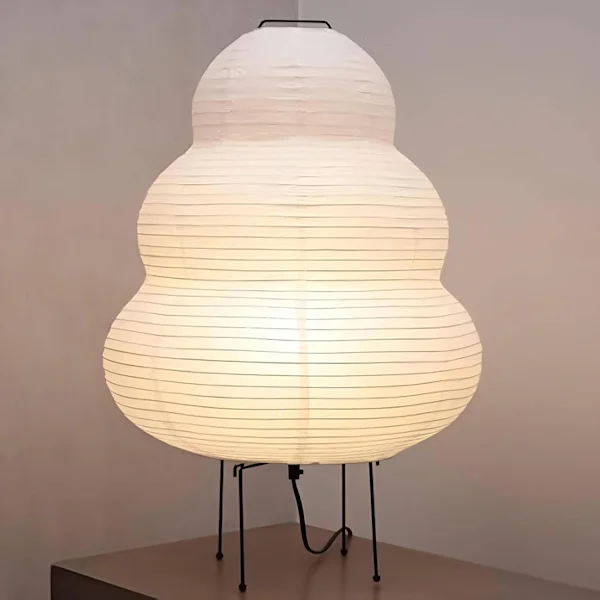 Nogyu2022 Akari Japansk Pappersgolvlampa - Noguchi Papperslykta Golvlampa - Mysig Golvlampa från Mitten av Århundradet (Golvlampa) Floor Lamp_MGF