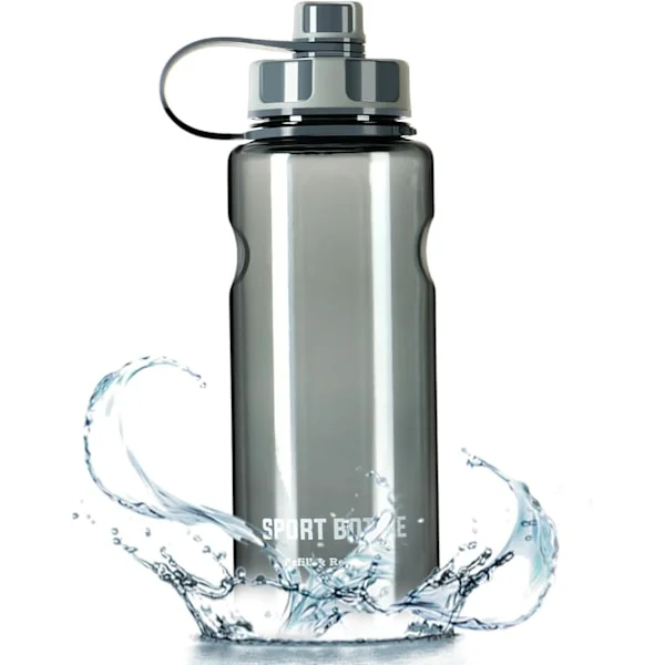 Sportsvannflaske 1,5 liter Stor vannflaske med filter BPA-fri drikkeflaske Personlig vannkrukke Lekkasjesikker vannflaske for skole, treningssenter