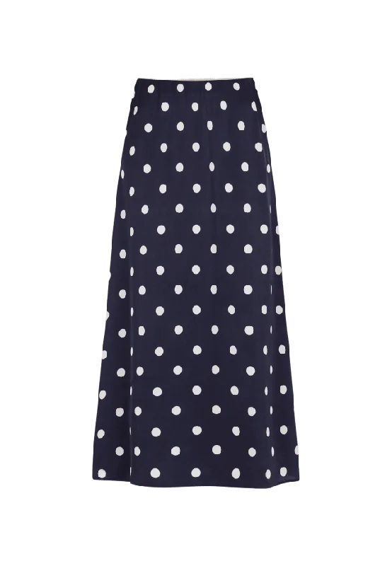 Newhouse Novalie Dot Slip Skirt Kjolar Dam Blå 36