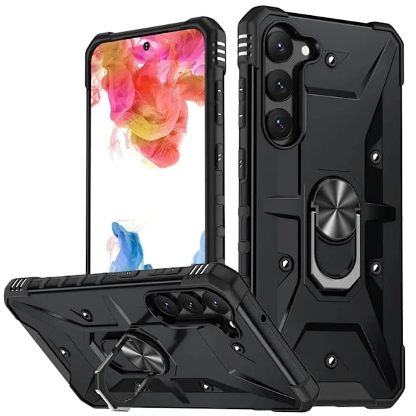 Stötsäkert hårt skal kompatibelt med Samsung Galaxy S20FE S21 S22 S24 S25 S23FE S23PLUS S23ULTRA S24+ S24ULTRA skal Svart Black