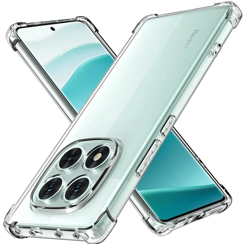 AliExpress - Étui transparent en TPU pour Xiaomi Redmi Note 15 14 Pro 5G Pro+ Plus, coque de protection antichoc aux quatre coins, coque de protection