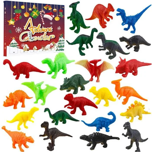 Dinosaurusten joulukalenteri 2025 pojille, dinosaurusten joulukalenteri, jouludinosaurusten joulukalenteri 4-8-vuotiaille [YJD]