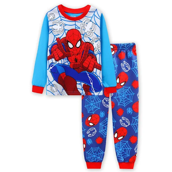 Drenge Spider-Man Pyjamas Sæt Sovetøj Natkjole Pyjamas Pjs Nyheder Outfits 3-7 År[GPA]