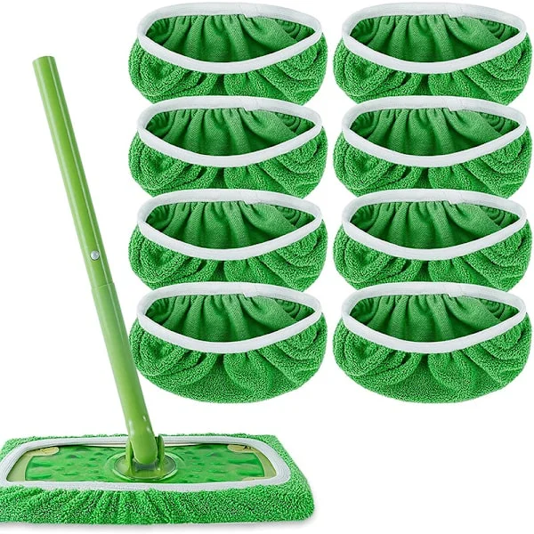 Swiffer Sweeper Mopp Ersättningsdynor, Dukar för Swiffer Golvmopp, Återanvändbart Överdrag 2 ST