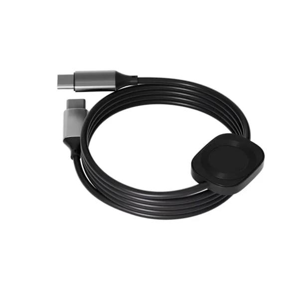 2-in-1 100W magneettinen langaton latauskaapeli – nopea USB-C PD -laturi ja magneettinen kellolatausalusta yhteensopiva Apple Watchin kanssa, C-to-C-k