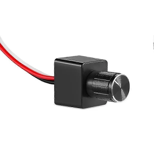 JTG LED Dimmer Bryter 12V DC PWM Dimmer Justerbar Kontroller for Bobil Båt Tilhenger Varebil, for Dimbar LED Lys, Halogen, Glødelampe, Enkel-c