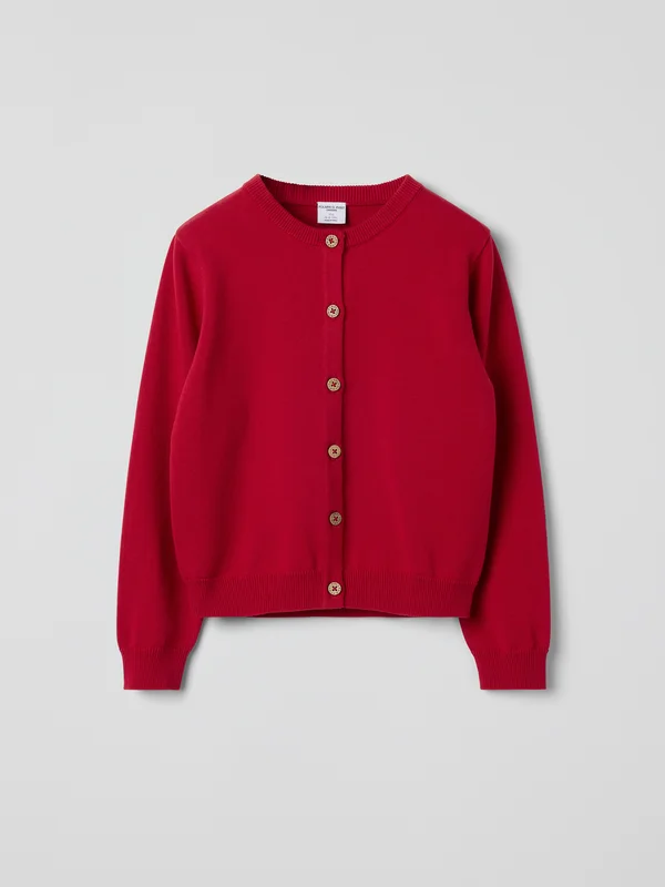 Polarn O. Pyret - Knitted cardigan - red - Storlek: 86 - Children's clothing 1-1.5 Years