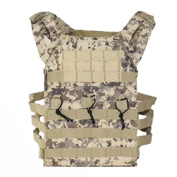 Kroppsskydd JPC Molle Plattbärare Väst Säkerhet Taktisk Väst Utomhus CS Spel Paintball Jakt Airsoft Väst Militär Utrustning Desert Digital