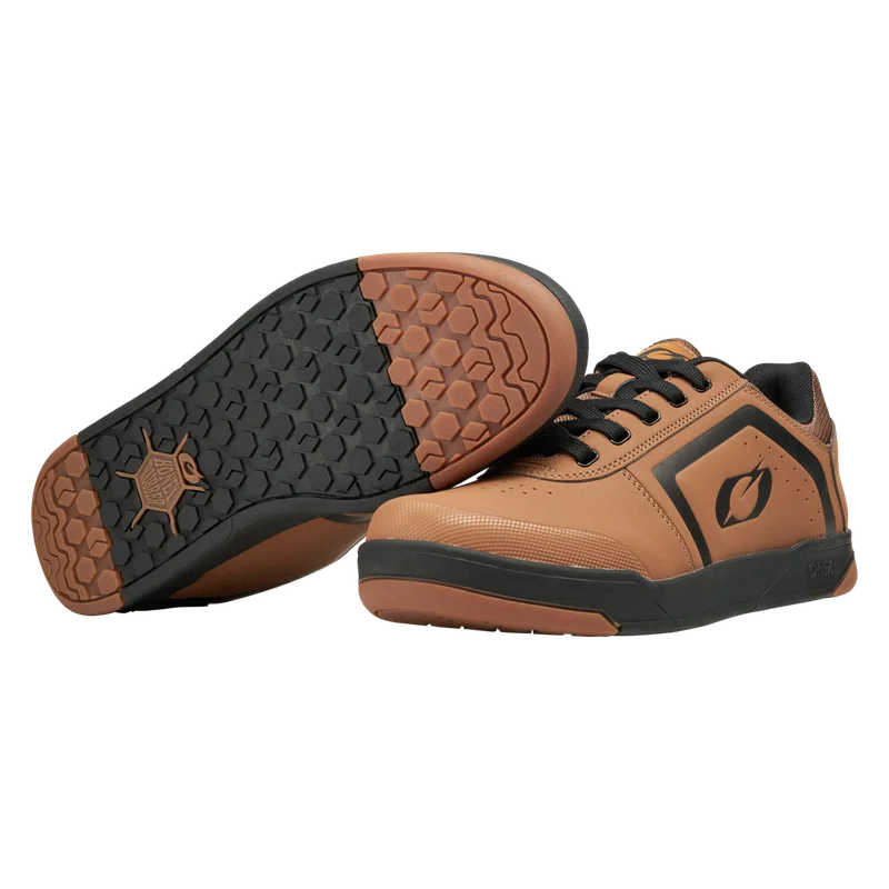 Zapatillas de Bici de Montaña O'Neal Pinned Flat Caramelo/Negro 38