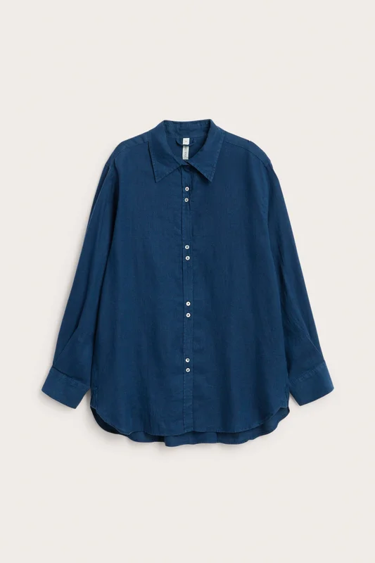 Kappahl | Oversized linskjorte Blå 2XL | Dame