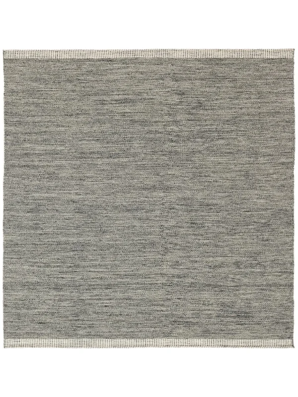 Serafina 250X250 Large Dark Grey Plain (Single Colored) Square Wool Rug