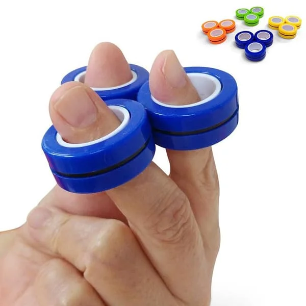 3-pakning - Magnetiske ringer / Fidget Toys - Magnetiske kuler