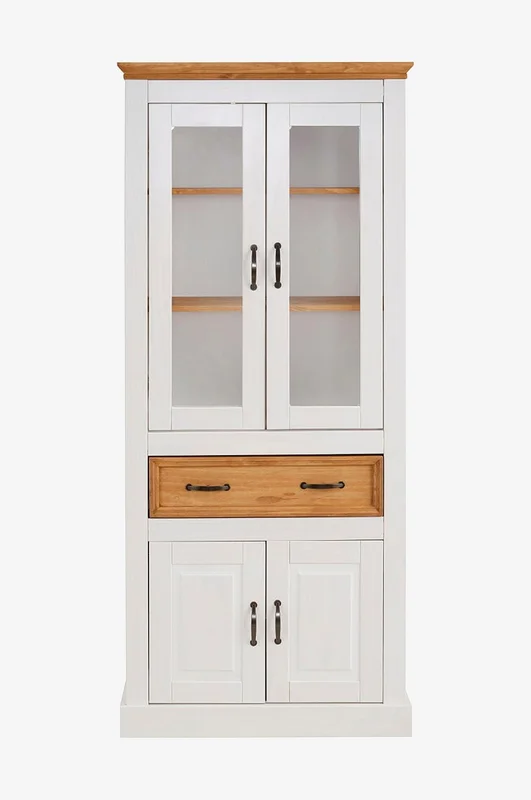 Loft24 - Vitrine Selma 2 dører + 2 dører - Hvit - Skap - Fra Homeroom