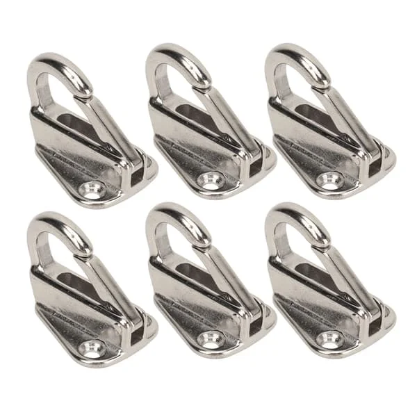 6pcs Fender Hook Stainless Steel Heavy Duty Spring Buckle Type Fender Hanger for Home Marine Engineering