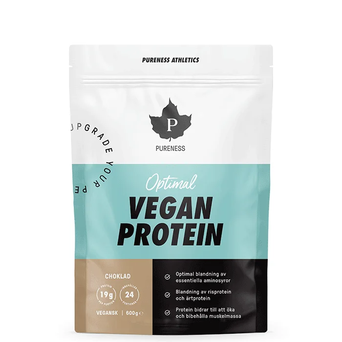 Pureness Athletics Optimal Eko Vegansk Protein 600 g Sjokolade