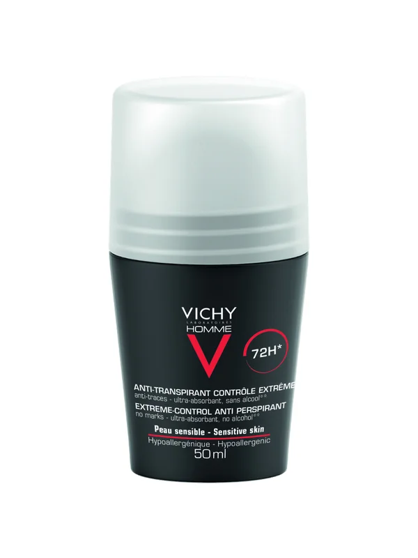 Vichy Homme Antiperspirant Deodorant Roll-On 50ml