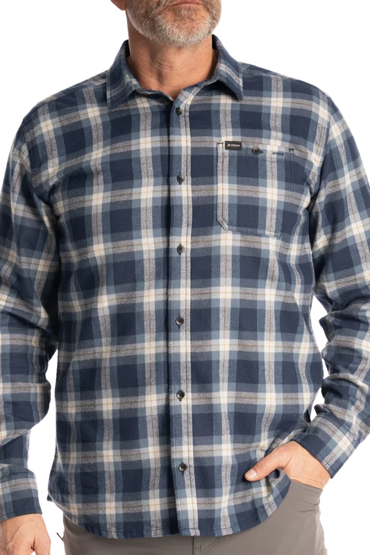 Klim Alderson Midweight Flannel Shirt Dress Blues/Blue Fusion L
