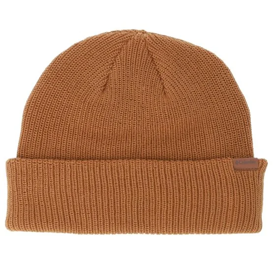 Columbia - Brown cuff Beanie - Portside Fisherman Beanie Camel Brown Short Beanie @ Hatstore
