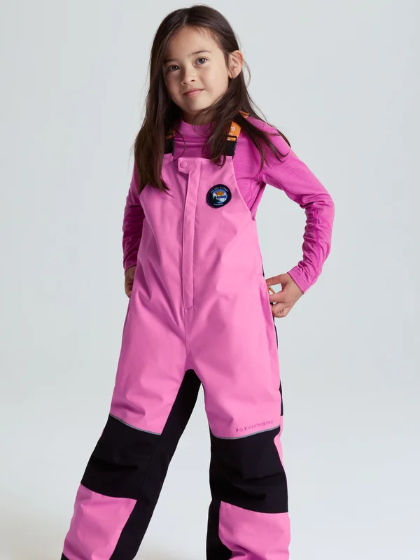 Wasserdichte wattierte Skihose POWDER - 98 - de - pink - Polarn O. Pyret