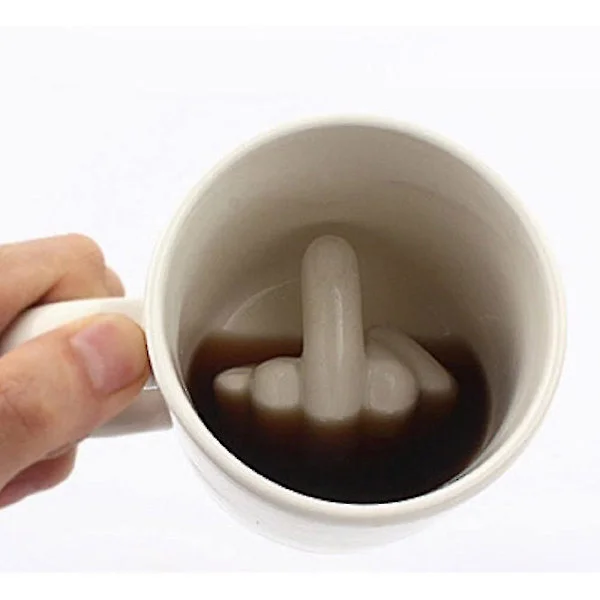 Sjov Design, Have A Nice Day "fuck You" Kop, Kande, Kaffe Kop, Tekop Keramik Kop, 350ml, Kop
