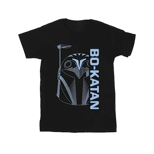 Star Wars Herr The Mandalorian Bo Katan Hjälm T-Shirt M Svart