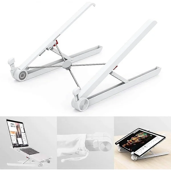 Laptop Stand for Desk, Ergonomic Ventilated Adjustable Laptop Holder, Foldable Laptop Stand