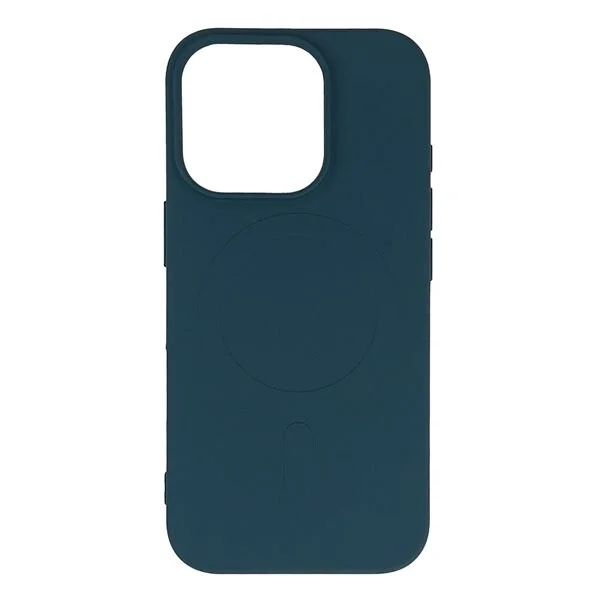 Liquid Silicone Case MagSafe for iPhone 16 Pro Max - tummansininen - tummansininen