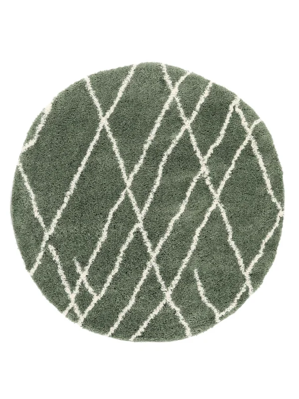 Tangier Ø 150 Small Green Round Rug