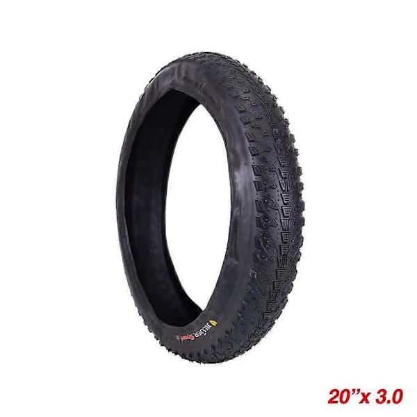 20 x 3,0 tommer Fatbike-dekk Gummi Sykkel Sammenleggbare Dekk Snø Strand Sykkel Erstatningsdekk
