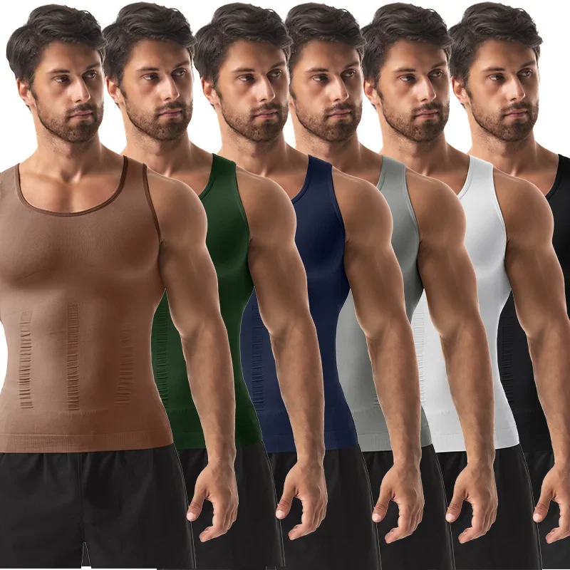 AliExpress - Eng anliegendes Herren-Tanktop, einfarbig, für Freizeit, Sport, Fitness, hohe Dehnbarkeit, Lauf-Tanktop, Rundhalsausschnitt, ärmelloses T