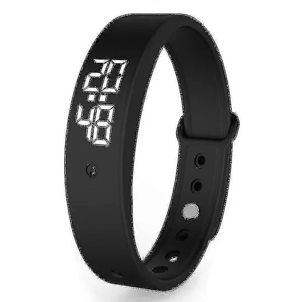 Smart Armband Vibrerande Väckarklocka Stegräknare Uppladdningsbart Armband (FMY)