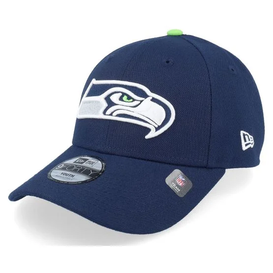 New Era - NFL Blå adjustable Kasket - Kids Seattle Seahawks The League 9FORTY Navy Adjustable @ Hatstore