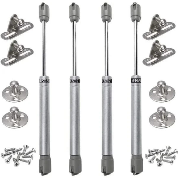 4 stk. Gasfjedre 120N Hydraulisk Møbelløft Fjeder Original Gasdæmper Køkkenskabsdør Pneumatisk Arm til Skabsdørsløft
