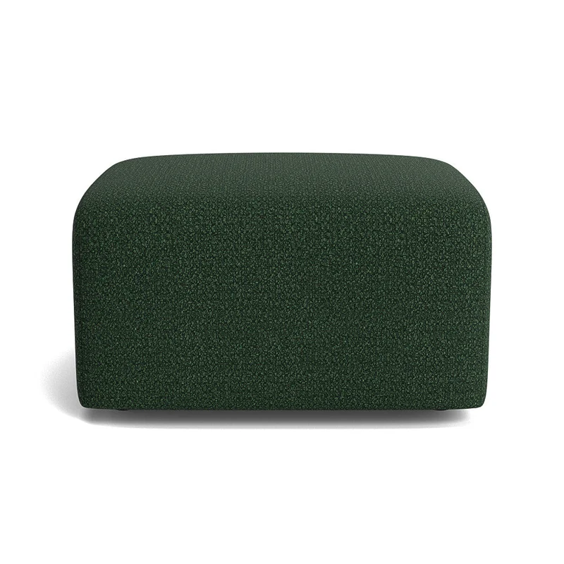 Raisa Grøn Puf 70x70x44cm - Komfortabel Fodskammel / Siddeplads - Elegant Grøn Puff i Raisa Design - Perfekt til Stuen & Soveværelset