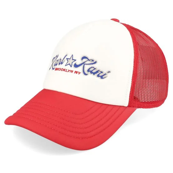 Karl Kani - Rojo trucker Gorra - Kani Star Cap Red/Off White Trucker @ Hatstore