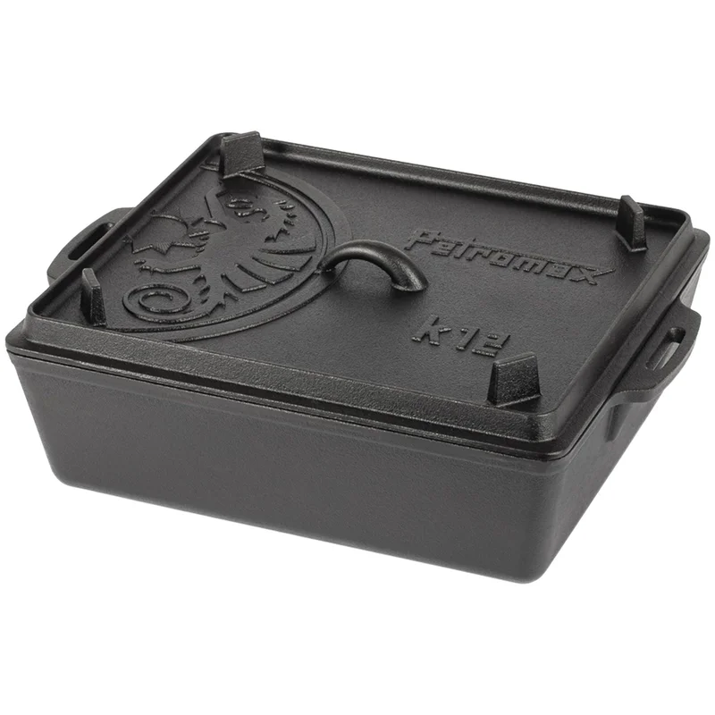 Petromax K12 brødform med låg 40 x 30 cm, støbejern - Sort | KitchenOne