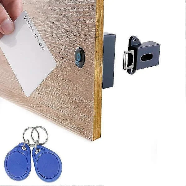 "QD" Usynlig Elektronisk Skaplås, Skjult Lås, DIY RFID Lås LAT-CH for Treskap, Skuff, Skap B