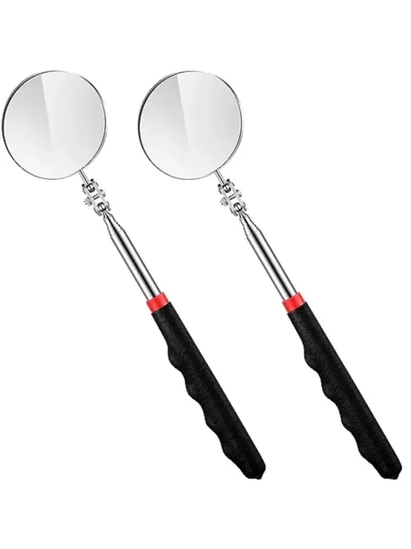 AliExpress - Miroirs d'inspection télescopiques, outil pour mécaniciens avec long manche réglable et flexible à 360° ° Miroir télescopique pivotant 