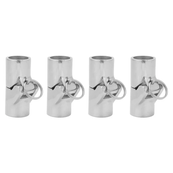 4 stk. 25 mm Båt Rørkobling 316 Rustfritt Stål Sammenleggbar Svingbar Koblingsrør Skjøtebeslag for Marine Yacht