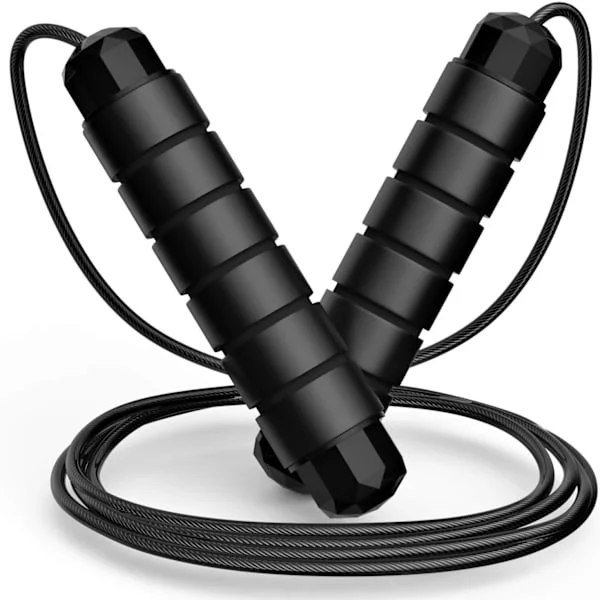 Jump Rope, Tangle-Free Fast Jump Rope with Ball Bearings for Women, Men and Children, Adjustable Steel Jump Rope for Training