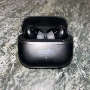 Sudio svarta trådlösa in-ear hörlurar