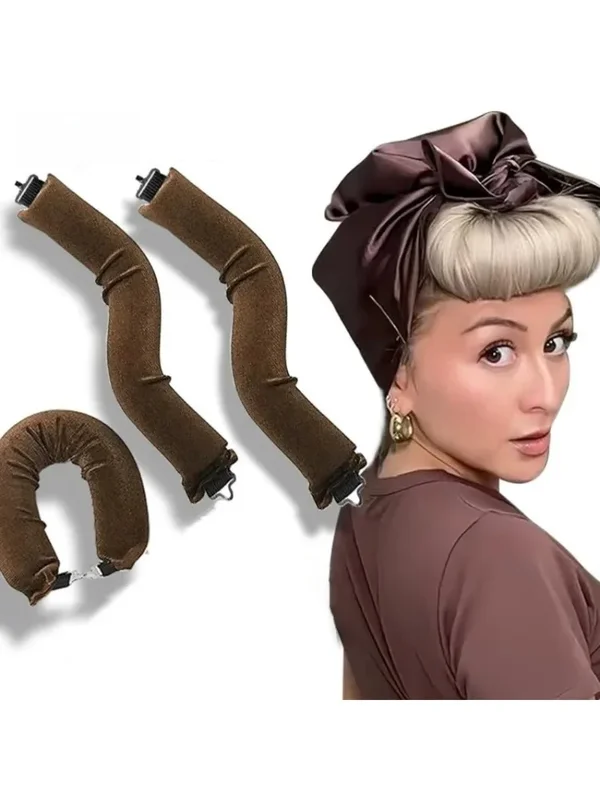 AliExpress - Haarroller zonder warmte, hoofdband, zachte flexi-rollers, lui krullen met haak, slaap-haarstylingtool voor een natuurlijke look
