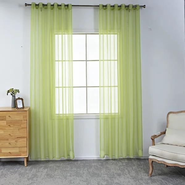 [KK] 2-pack Transparent Voile Curtains with Eyelets, 140x225 cm, for Living Room and Bedroom