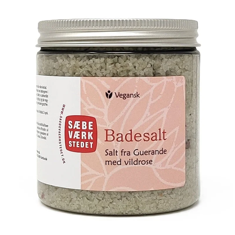 SÆBEVÆRKSTEDET Aromatisk badesalt Vildrose 200 g, Hudpleje, Karbad, Badesalt