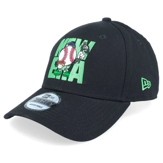 New Era - Svart adjustable Caps - Camp Patch 9FORTY New Black Adjustable @ Hatstore