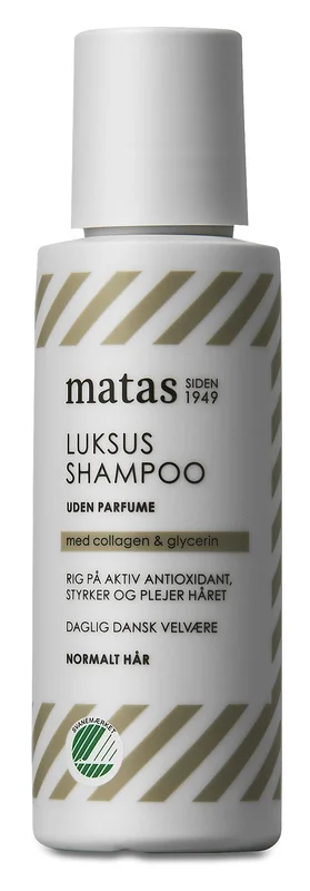5 for 70 kr., Matas Striber Luksus Shampoo til Normalt Hår Uden Parfume 75 ml, Hår, Shampoo, Hårshampoo