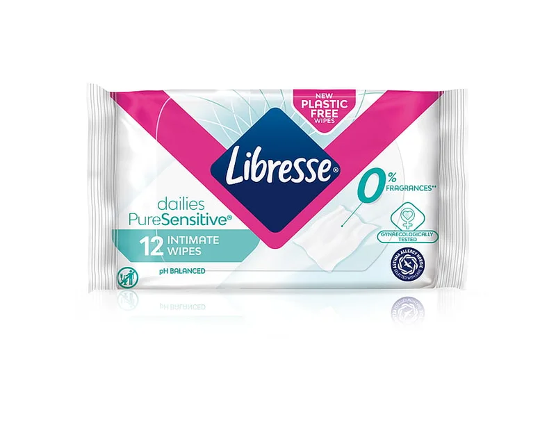 Libresse Intim Wipes 12 stk, Medicin & Pleje, Intimpleje, Intimservietter