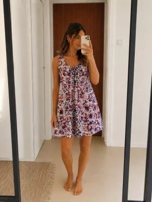 JDY Jacqueline de Yong blommig klänning tunika floral shift dress 38