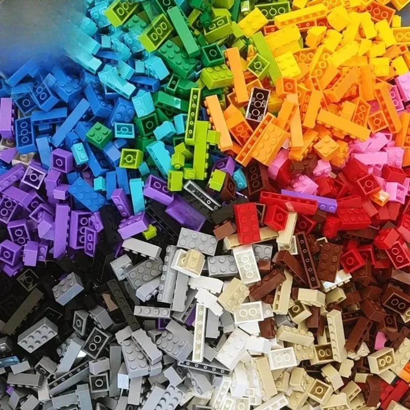 AliExpress - 120 Stück Bausteine Bulk Lot Pack sortiert nach Farbe Ziegel Block platte Spielzeug kleine Partikel Bulk-kompatible Legoeds